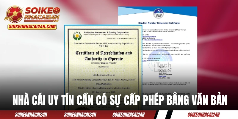 Nhà Cái Uy Tín - Hướng Dẫn Bạn Đọc Chọn Sân Chơi Chất Lượng Nhà cái uy tín cần có sự cấp phép bằng văn bản